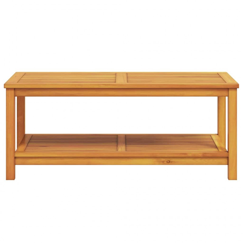 Stolik boczny Brązowy 110 x 55 x 45 cm Lite Drewno Akacji