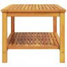Stolik boczny Brązowy 110 x 55 x 45 cm Lite Drewno Akacji