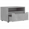 Szafka RTV "VISNES" Betonowa Szara 60x40x38 cm Drewno klejone