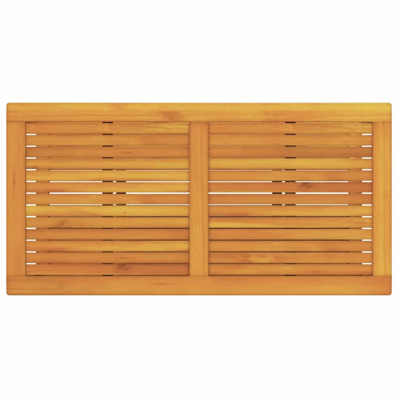 Stolik boczny Brązowy 110 x 55 x 45 cm Lite Drewno Akacji