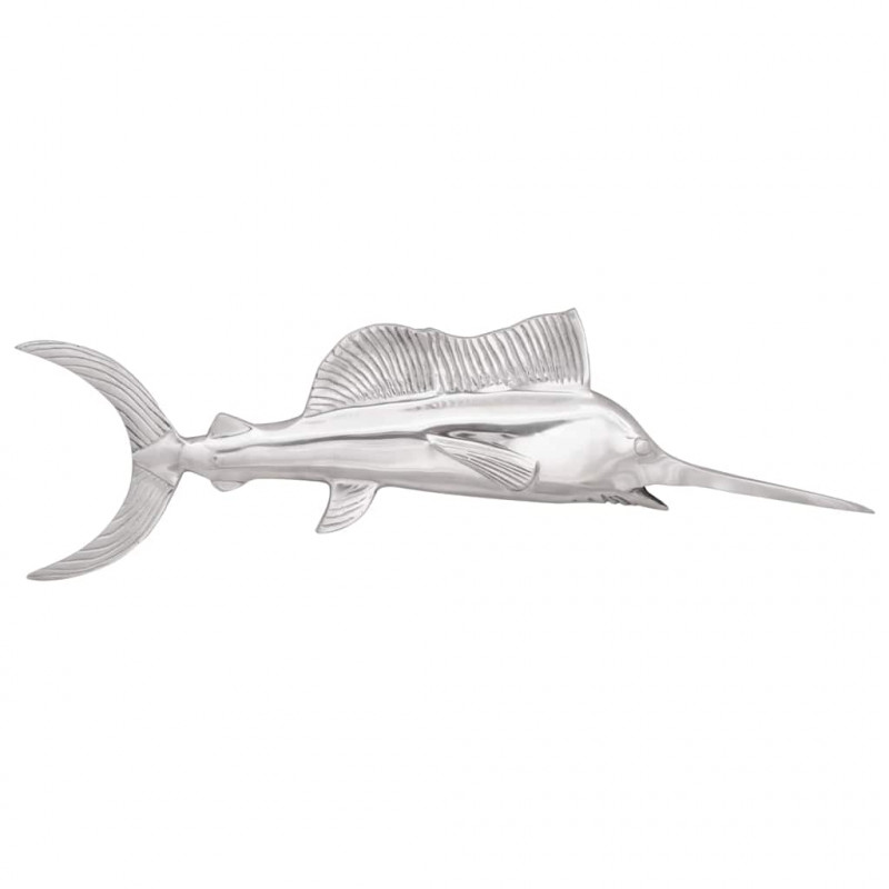 Rzeźba Srebrny 91 x 8 x 26 cm Aluminium