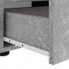 Szafka RTV "VISNES" Betonowa Szara 60x40x38 cm Drewno klejone