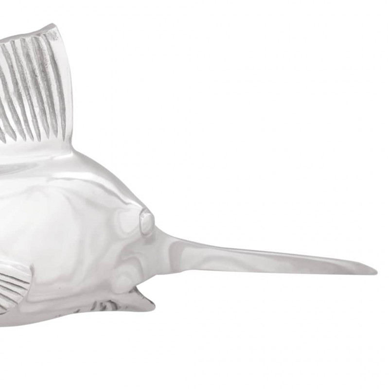 Rzeźba Srebrny 91 x 8 x 26 cm Aluminium