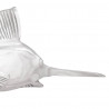 Rzeźba Srebrny 91 x 8 x 26 cm Aluminium