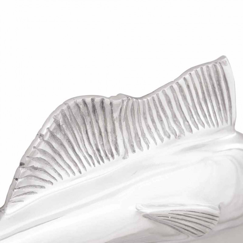 Rzeźba Srebrny 91 x 8 x 26 cm Aluminium