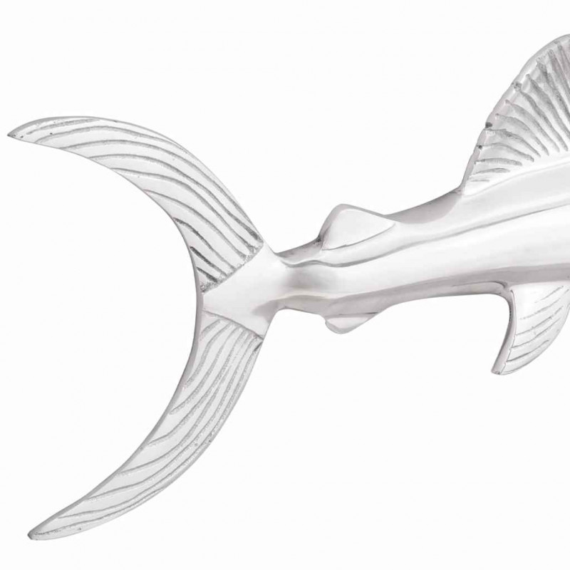 Rzeźba Srebrny 91 x 8 x 26 cm Aluminium
