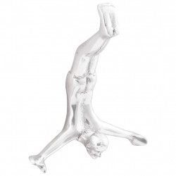 Rzeźba Srebrny 22 x 8 x 25 cm Aluminium