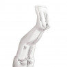 Rzeźba Srebrny 22 x 8 x 25 cm Aluminium