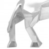 Rzeźba byka Srebrny 74 x 23 x 30 cm Aluminium