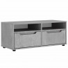 Szafka RTV "VISNES" Betonowa Szara 100x40x38 cm Drewno klejone