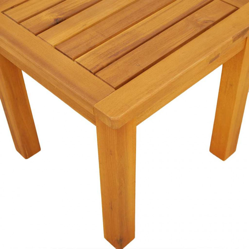 Stolik boczny Olej Naturalny 35 x 35 x 34 cm Lite Drewno Akacji