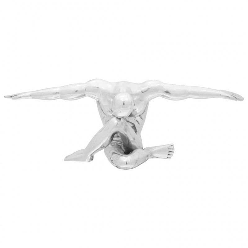 Rzeźba Srebrny 63 x 20 x 22 cm Aluminium