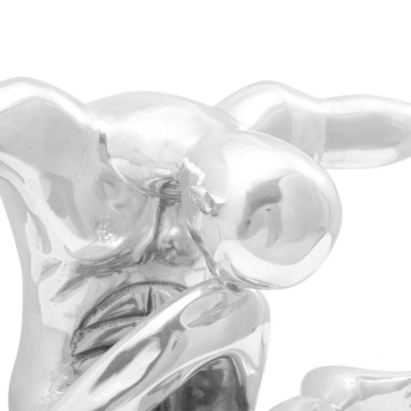 Rzeźba Srebrny 63 x 20 x 22 cm Aluminium