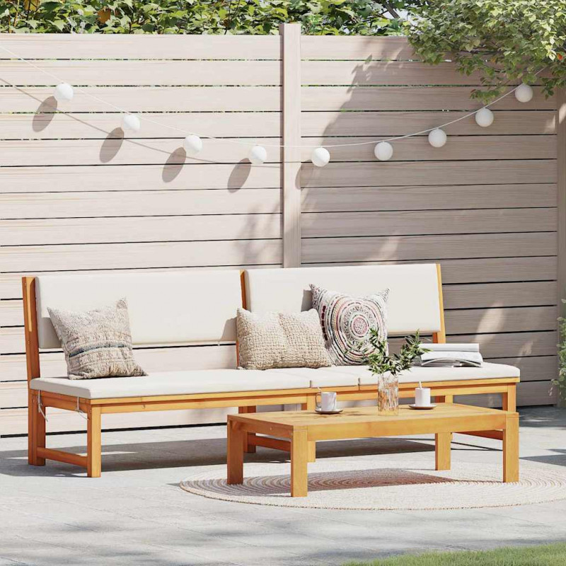Leżak Olej Naturalny 200 x 57 x 75cm Lite drewno akacjowe