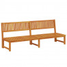 Leżak Olej Naturalny 200 x 57 x 75cm Lite drewno akacjowe