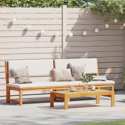 Leżak Olej Naturalny 200 x 57 x 75cm Lite drewno akacjowe