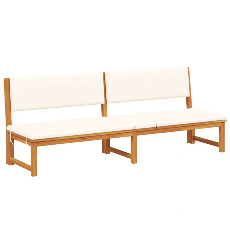 Leżak Olej Naturalny 200 x 57 x 75cm Lite drewno akacjowe