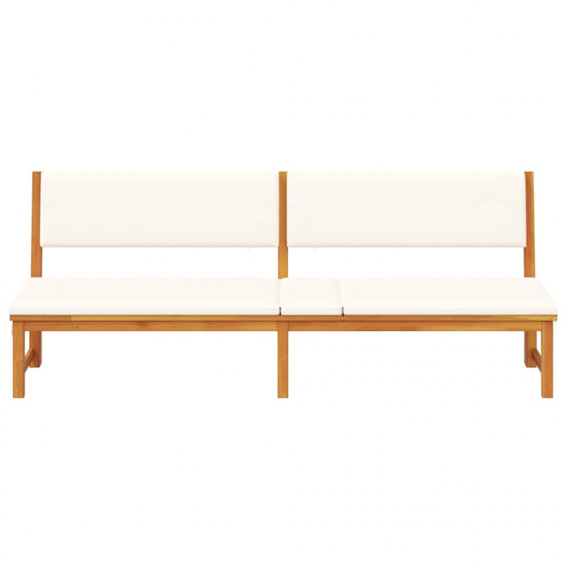 Leżak Olej Naturalny 200 x 57 x 75cm Lite drewno akacjowe