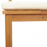 Leżak Olej Naturalny 200 x 57 x 75cm Lite drewno akacjowe