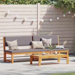 Leżak Olej Naturalny 200 x 57 x 75cm Lite drewno akacjowe