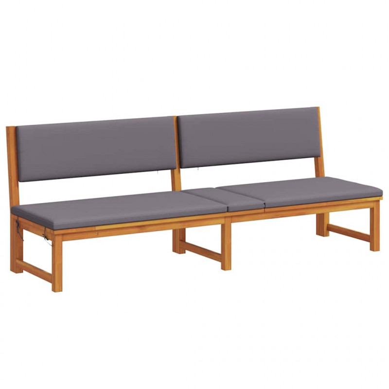 Leżak Olej Naturalny 200 x 57 x 75cm Lite drewno akacjowe