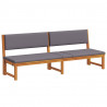Leżak Olej Naturalny 200 x 57 x 75cm Lite drewno akacjowe