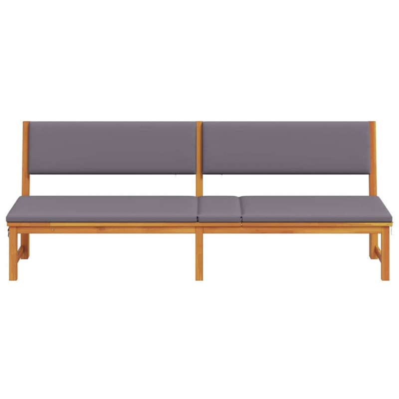 Leżak Olej Naturalny 200 x 57 x 75cm Lite drewno akacjowe