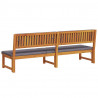 Leżak Olej Naturalny 200 x 57 x 75cm Lite drewno akacjowe