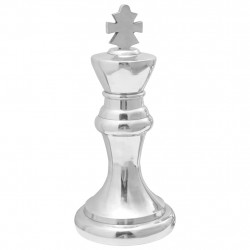 Rzeźby 2 pcs Srebrny 17 x 17 x 42 cm Aluminium