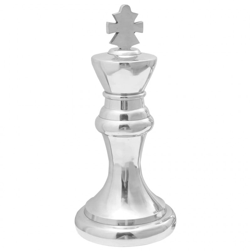 Rzeźby 2 pcs Srebrny 17 x 17 x 42 cm Aluminium