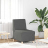 Modułowa sofa bez podłokietników Ciemnoszara 55 cm Tkanina