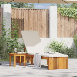 Leżak Olej Naturalny 200 x 55 x 94 cm Lite drewno akacjowe