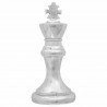 Rzeźby 2 pcs Srebrny 17 x 17 x 42 cm Aluminium