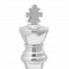 Rzeźby 2 pcs Srebrny 17 x 17 x 42 cm Aluminium