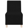 Modułowa sofa bez podłokietników, czarna, 55 cm, materiał
