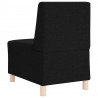 Modułowa sofa bez podłokietników, czarna, 55 cm, materiał