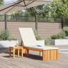 Leżak Olej Naturalny 200 x 55 x 94 cm Lite drewno akacjowe