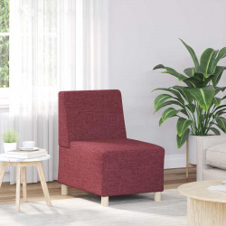 Modułowa sofa bez podłokietników w kolorze czerwonego wina, 55 cm, tkanina