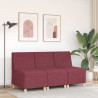 Modułowa sofa bez podłokietników w kolorze czerwonego wina, 55 cm, tkanina