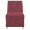 Modułowa sofa bez podłokietników w kolorze czerwonego wina, 55 cm, tkanina
