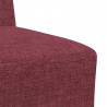 Modułowa sofa bez podłokietników w kolorze czerwonego wina, 55 cm, tkanina