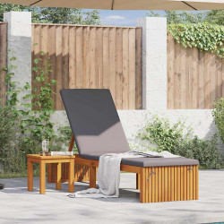 Leżak Olej Naturalny 200 x 55 x 94 cm Lite drewno akacjowe
