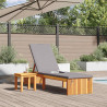 Leżak Olej Naturalny 200 x 55 x 94 cm Lite drewno akacjowe