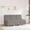 Modułowa sofa bez podłokietników Taupe 55 cm Materiał