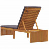 Leżak Olej Naturalny 200 x 55 x 94 cm Lite drewno akacjowe