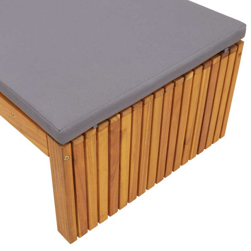 Leżak Olej Naturalny 200 x 55 x 94 cm Lite drewno akacjowe