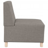 Modułowa sofa bez podłokietników Taupe 55 cm Materiał