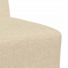 Modułowa sofa bez podłokietników Kremowa 55 cm Tkanina