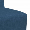 Modułowa sofa bez podłokietników, niebieska, 55 cm, materiał