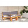 Stolik boczny Olej Naturalny 70 x 35 x 35 cm Lite Drewno Akacji